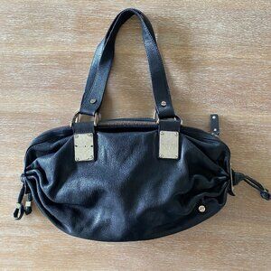 Michael Kors Rehearsal Black Leather Bag